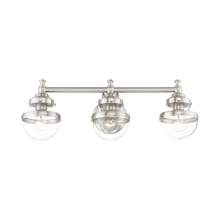 3 Light Brushed Nickel Bath Vanity