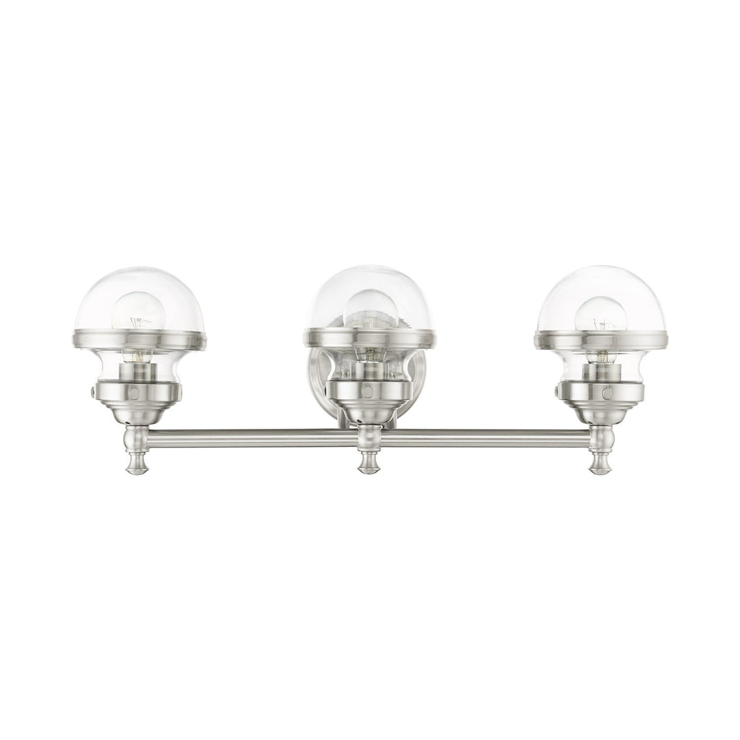 3 Light Brushed Nickel Bath Vanity