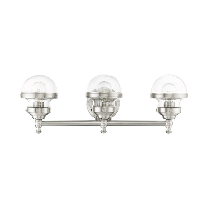 3 Light Brushed Nickel Bath Vanity