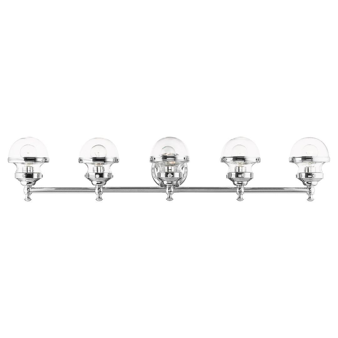 5 Light Polished Chrome Bath Vanity by Livex Lighting