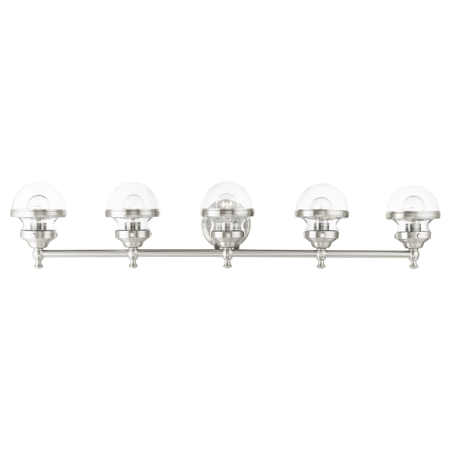 5 Light Brushed Nickel Bath Vanity by Livex Lighting