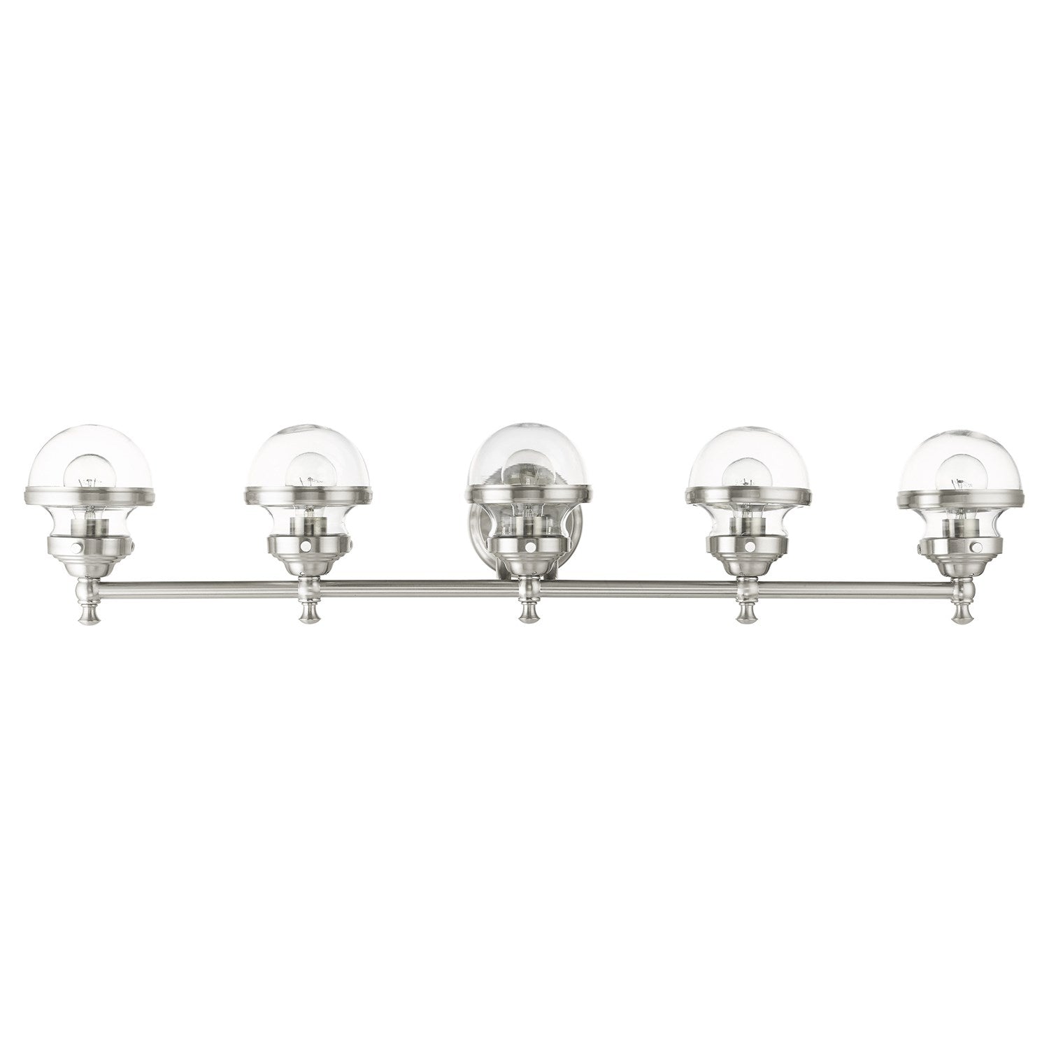 5 Light Brushed Nickel Bath Vanity