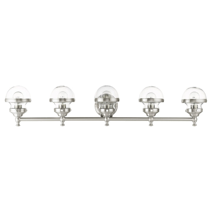 5 Light Brushed Nickel Bath Vanity