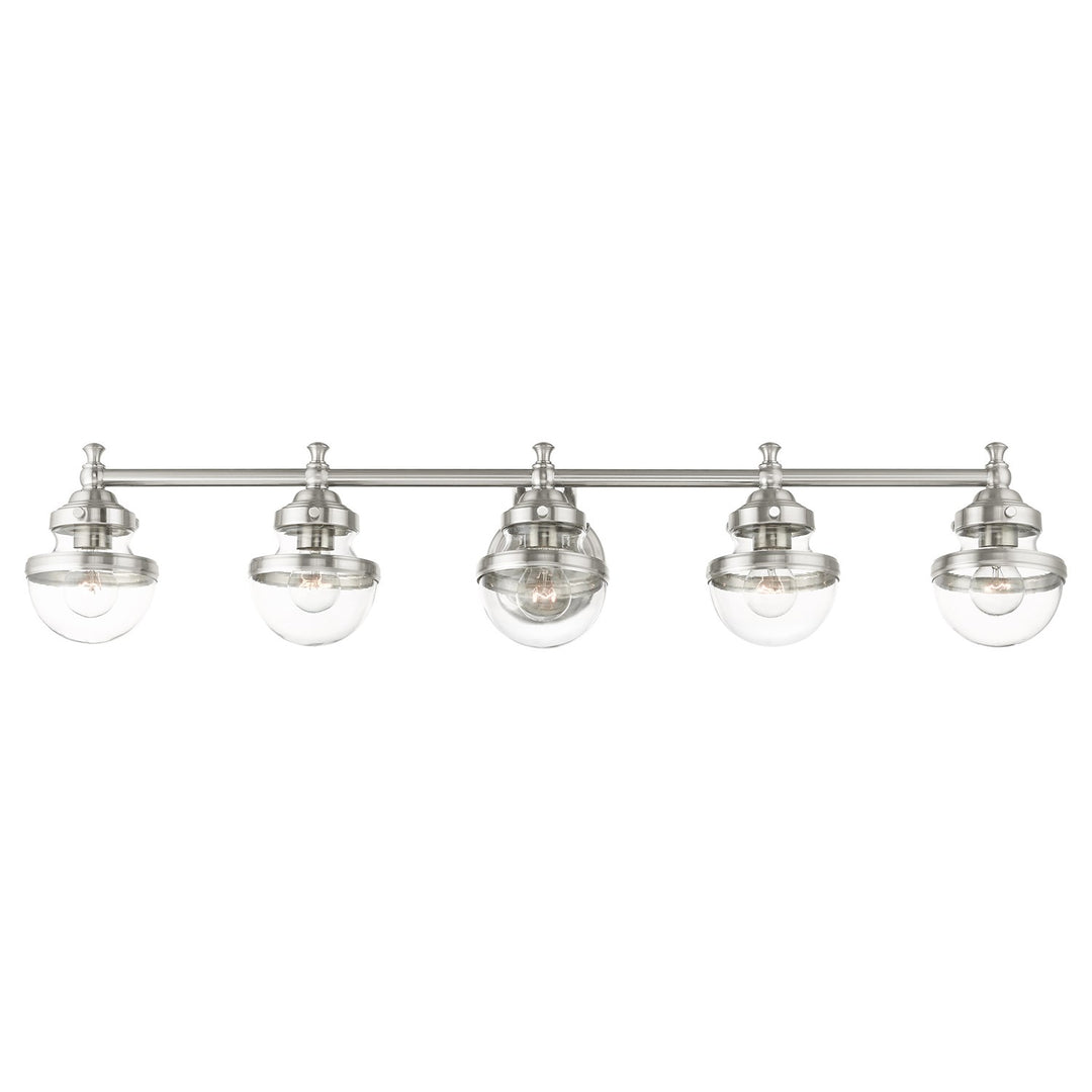 5 Light Brushed Nickel Bath Vanity