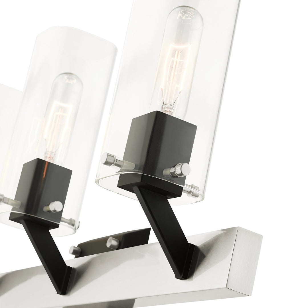 3 Light Brushed Nickel Vanity Sconce