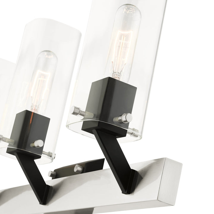 3 Light Brushed Nickel Vanity Sconce