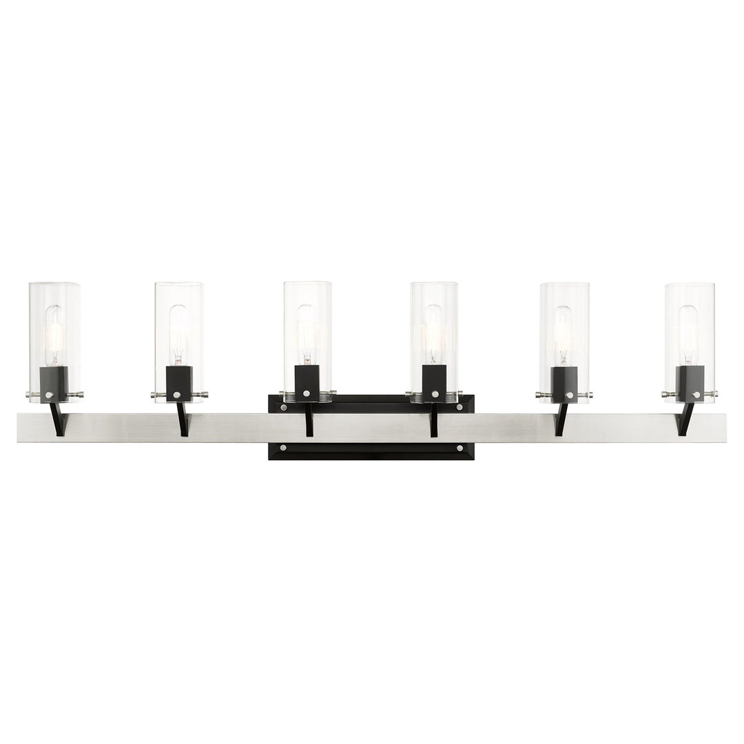 6 Light Brushed Nickel Vanity Sconce by Livex Lighting