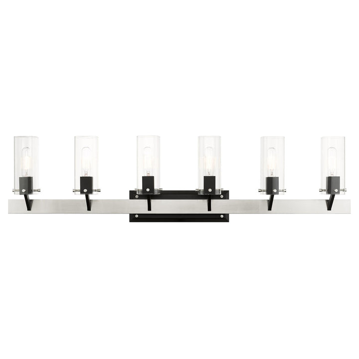 6 Light Brushed Nickel Vanity Sconce by Livex Lighting