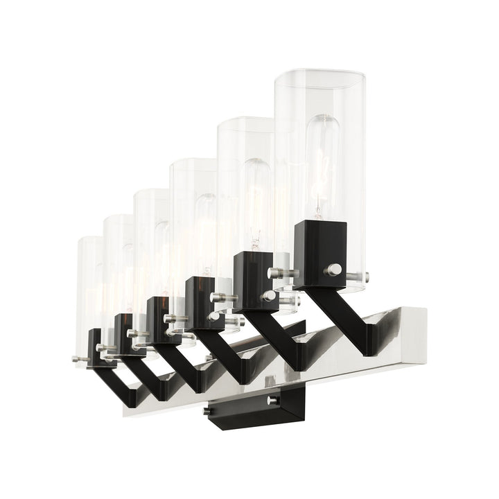 6 Light Brushed Nickel Vanity Sconce