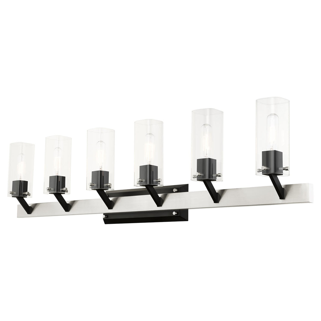 6 Light Brushed Nickel Vanity Sconce
