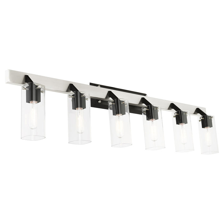 6 Light Brushed Nickel Vanity Sconce