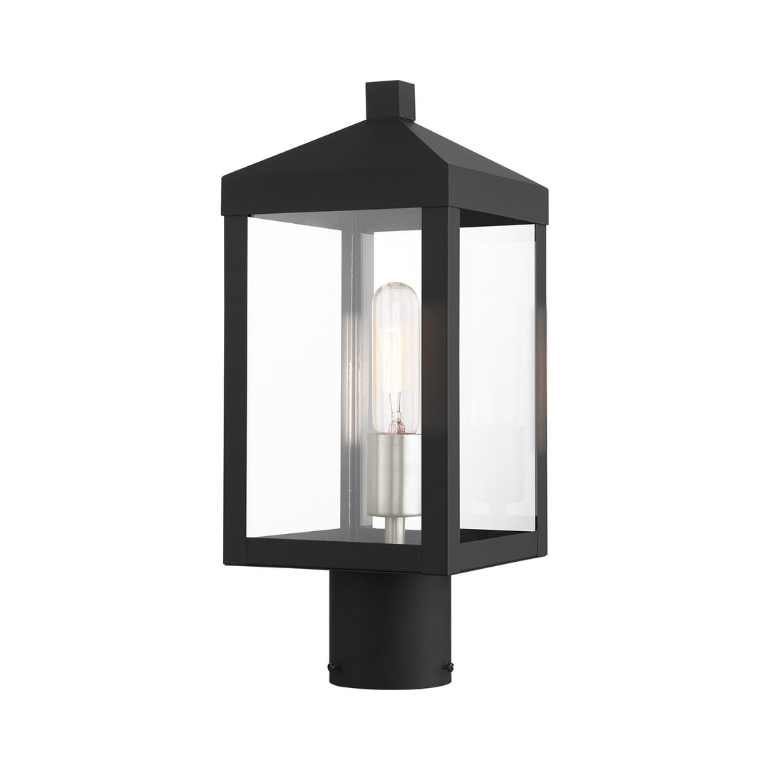 1 Light Black Outdoor Post Top Lantern by Livex Lighting