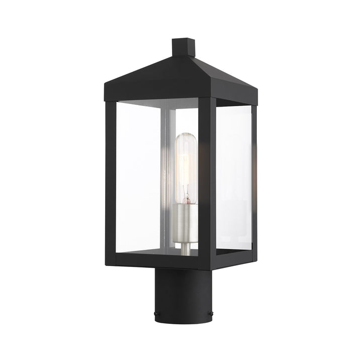 1 Light Black Outdoor Post Top Lantern by Livex Lighting