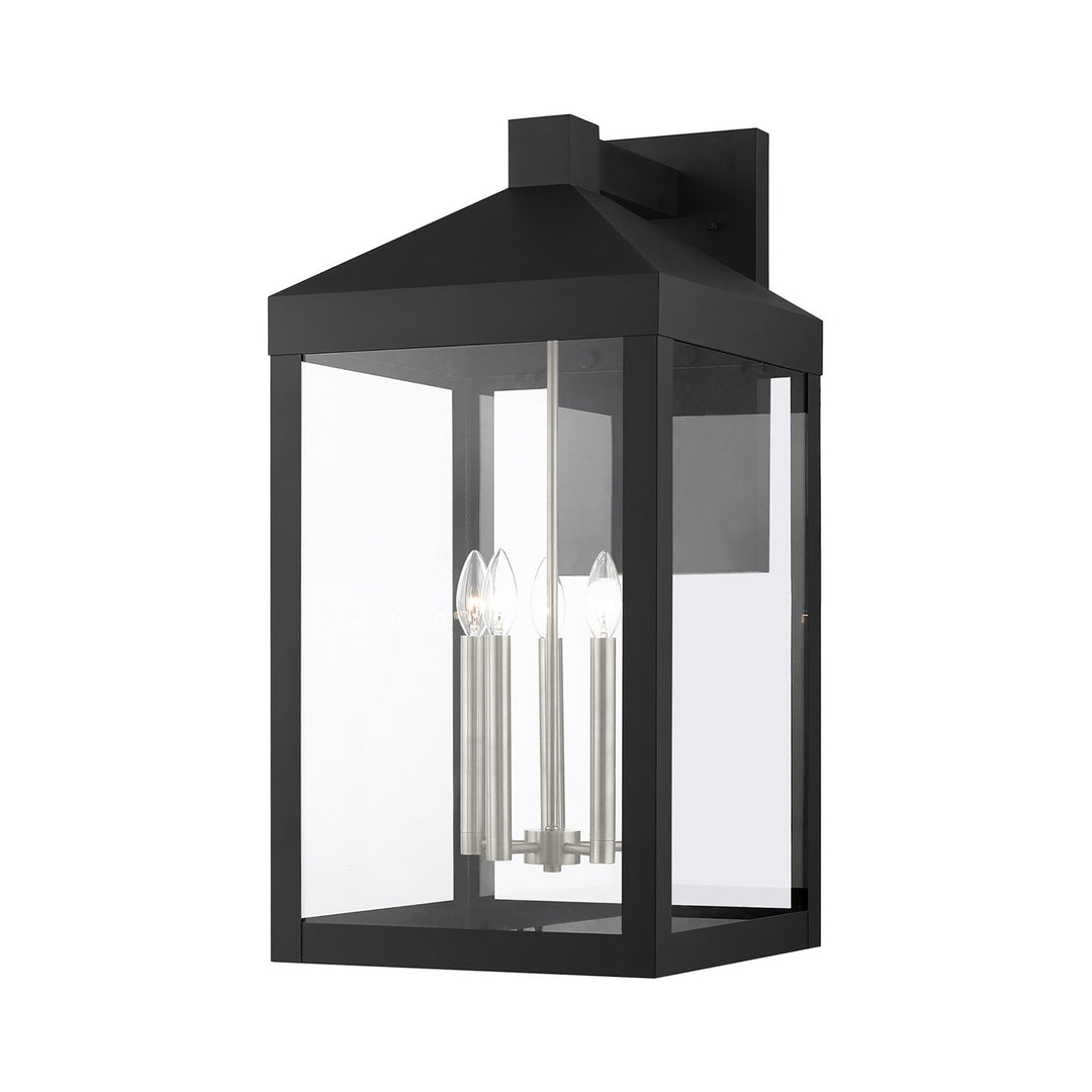5 Light Black Outdoor Wall Lantern by Livex Lighting