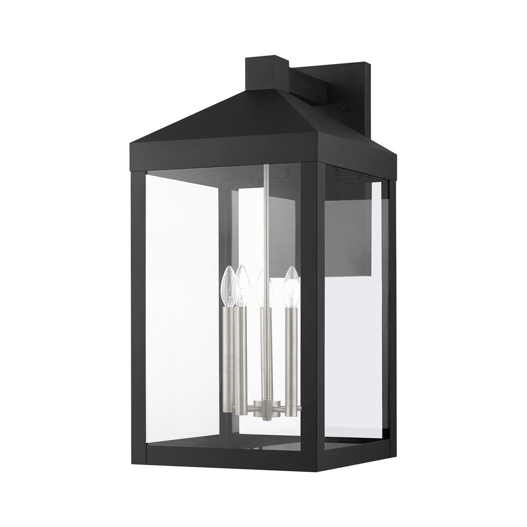 5 Light Black Outdoor Wall Lantern