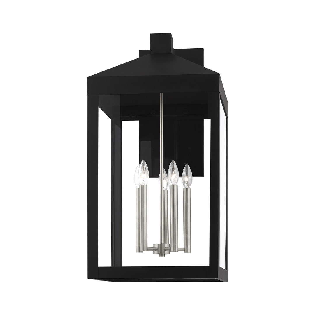 5 Light Black Outdoor Wall Lantern