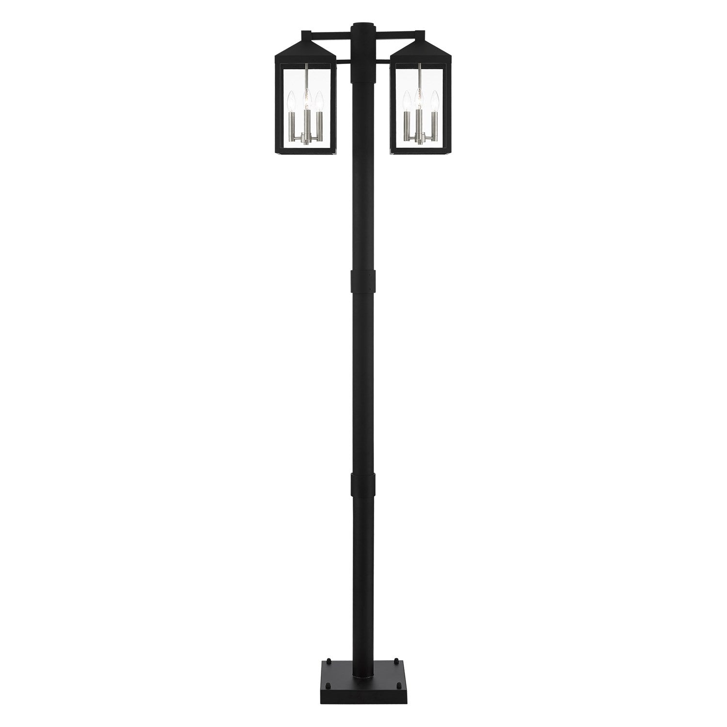 6 Light Black Outdoor Post Light by Livex Lighting