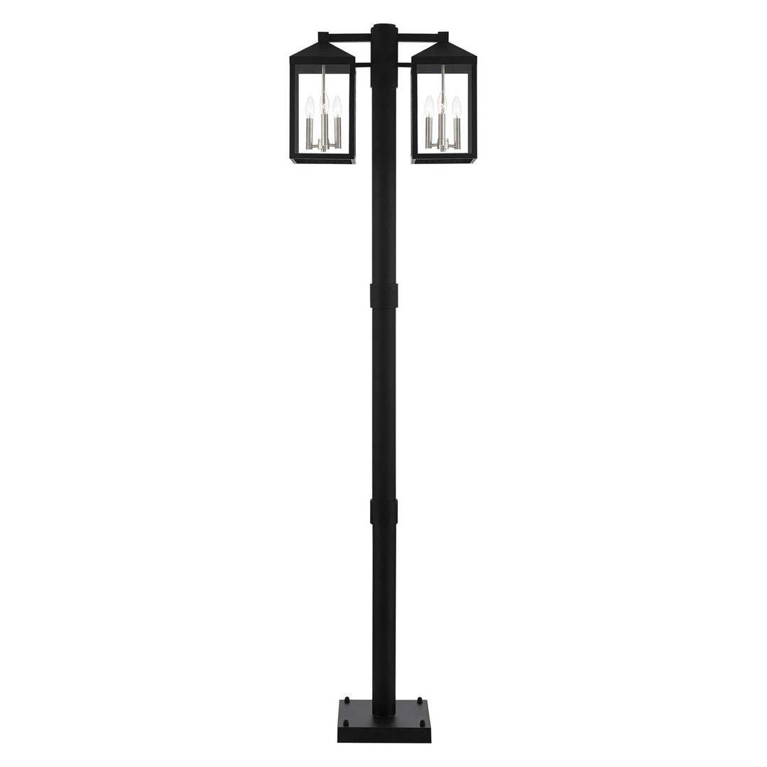 6 Light Black Outdoor Post Light