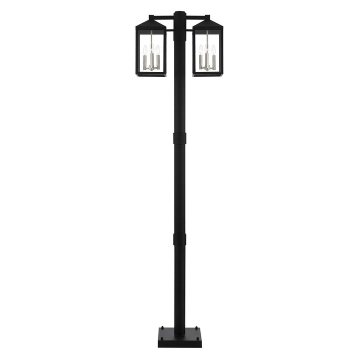 6 Light Black Outdoor Post Light