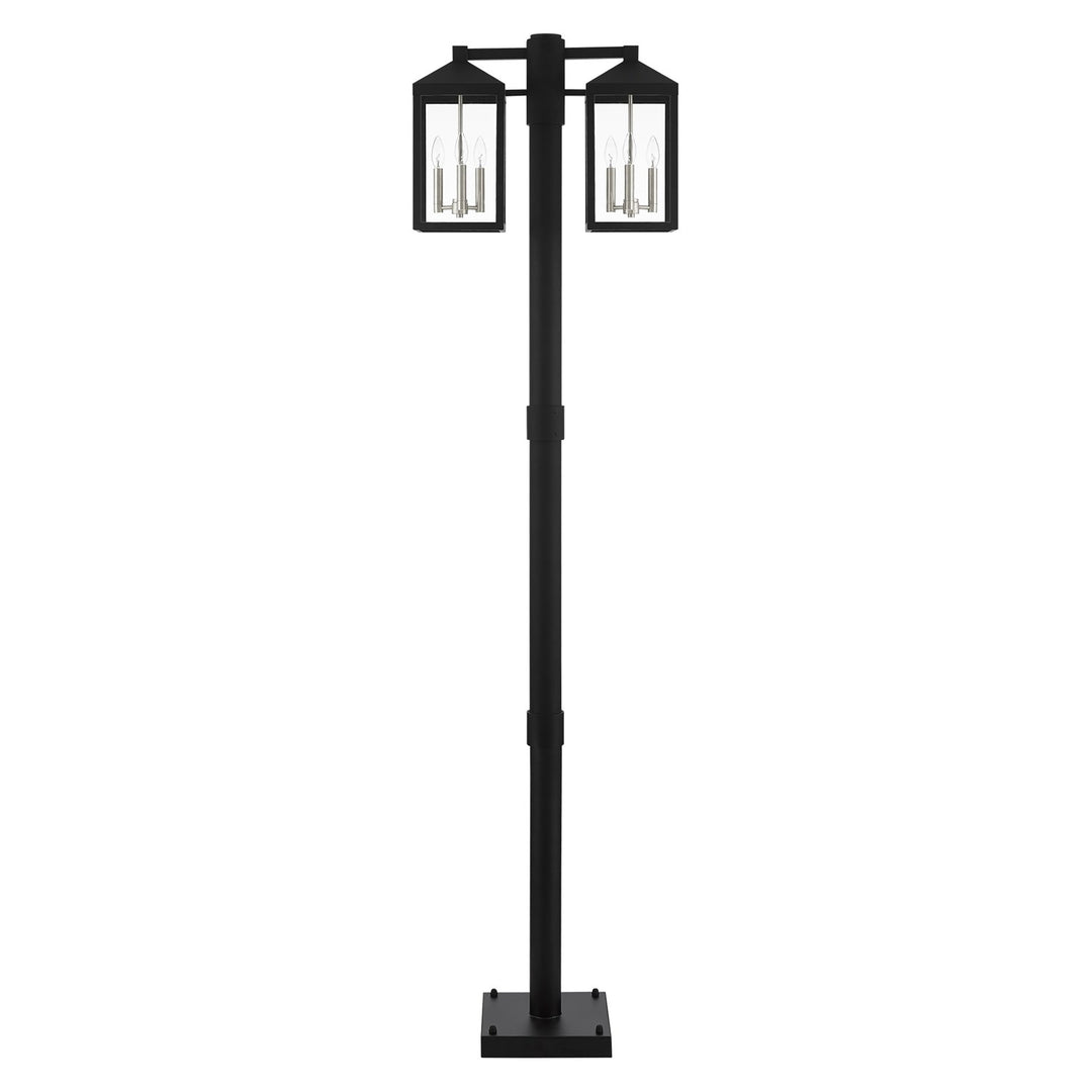 6 Light Black Outdoor Post Light