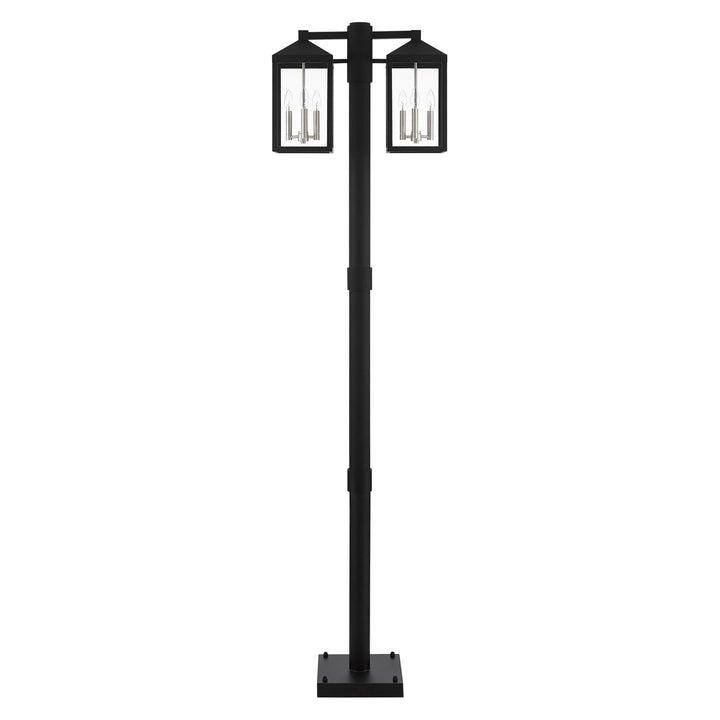 6 Light Black Outdoor Post Light