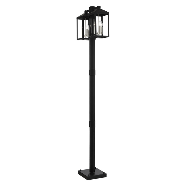 6 Light Black Outdoor Post Light