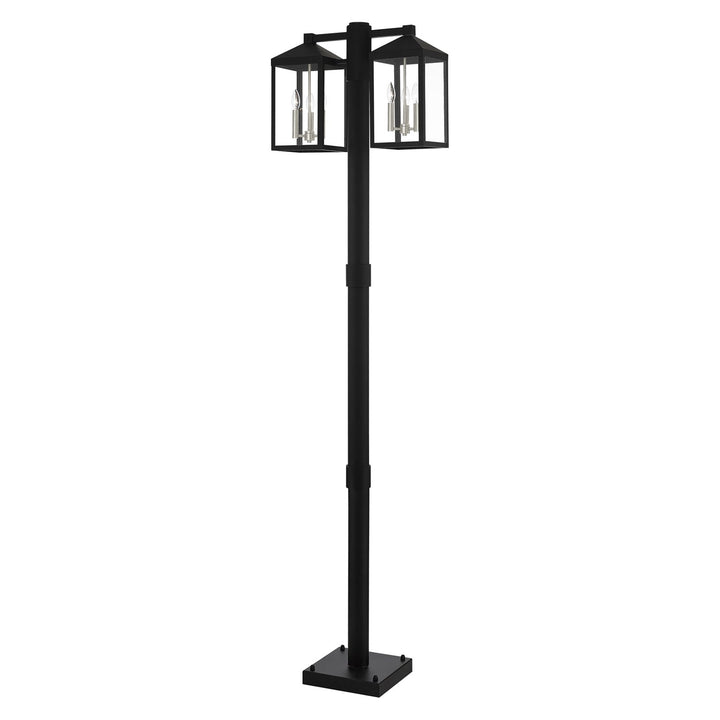 6 Light Black Outdoor Post Light