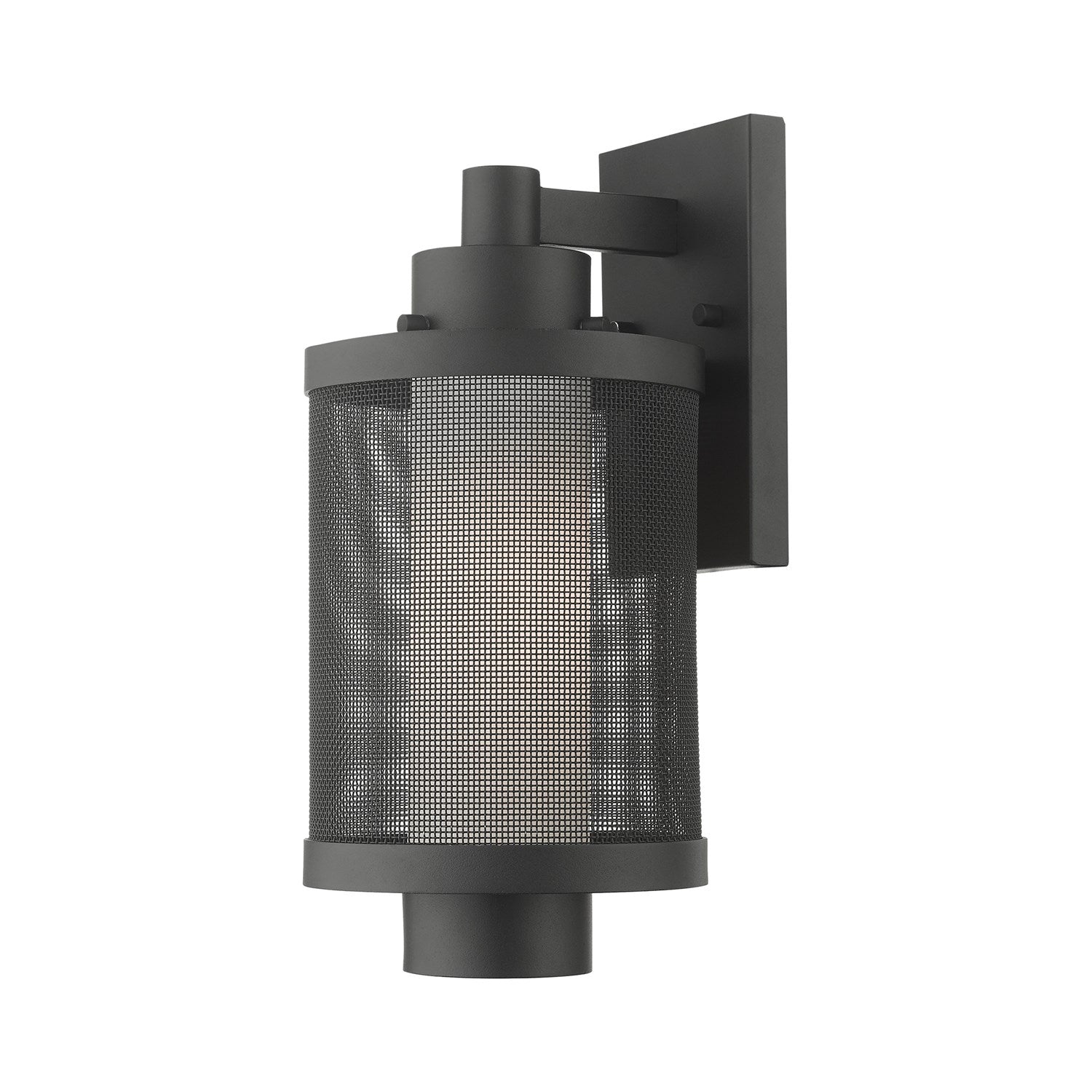 1 Light Textured Black Wall Lantern by Livex Lighting