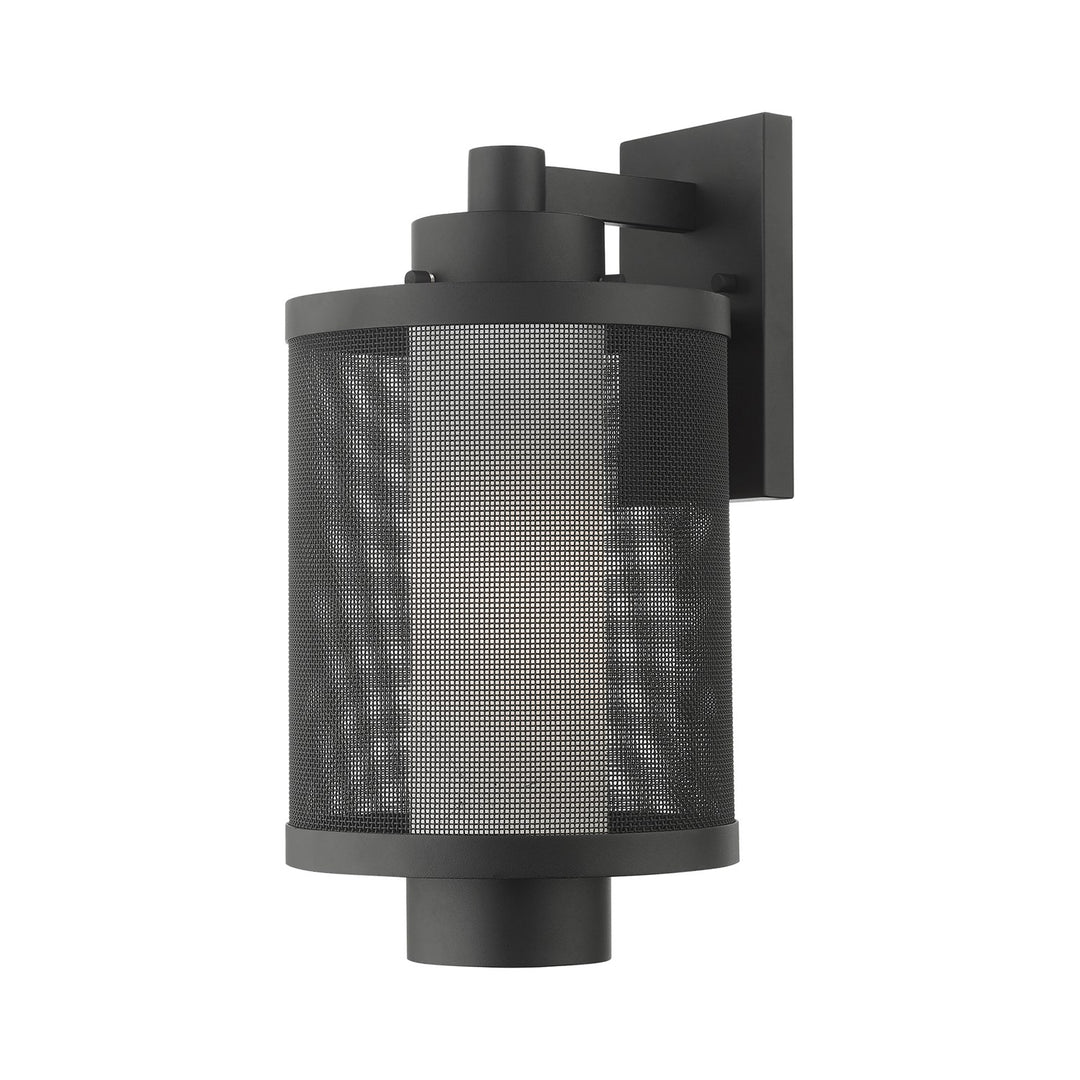 1 Light Textured Black Wall Lantern by Livex Lighting