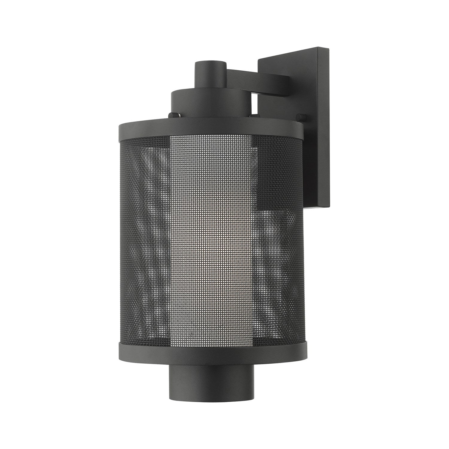 1 Light Textured Black Wall Lantern by Livex Lighting