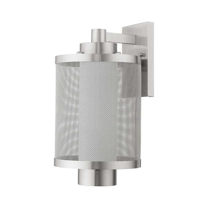 1 Light Brushed Nickel Wall Lantern