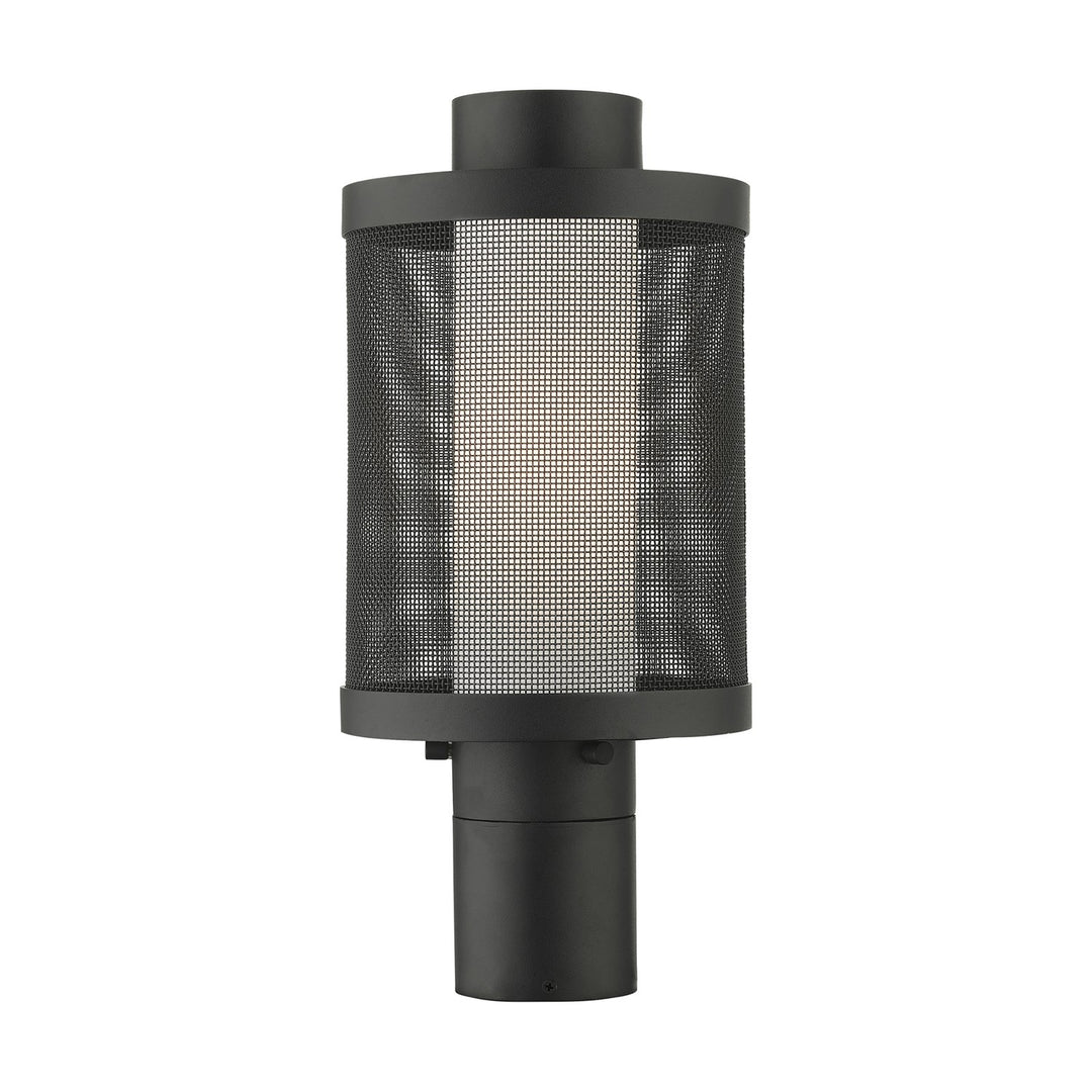 1 Light Textured Black Post Top Light by Livex Lighting