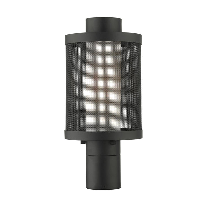1 Light Textured Black Post Top Light by Livex Lighting