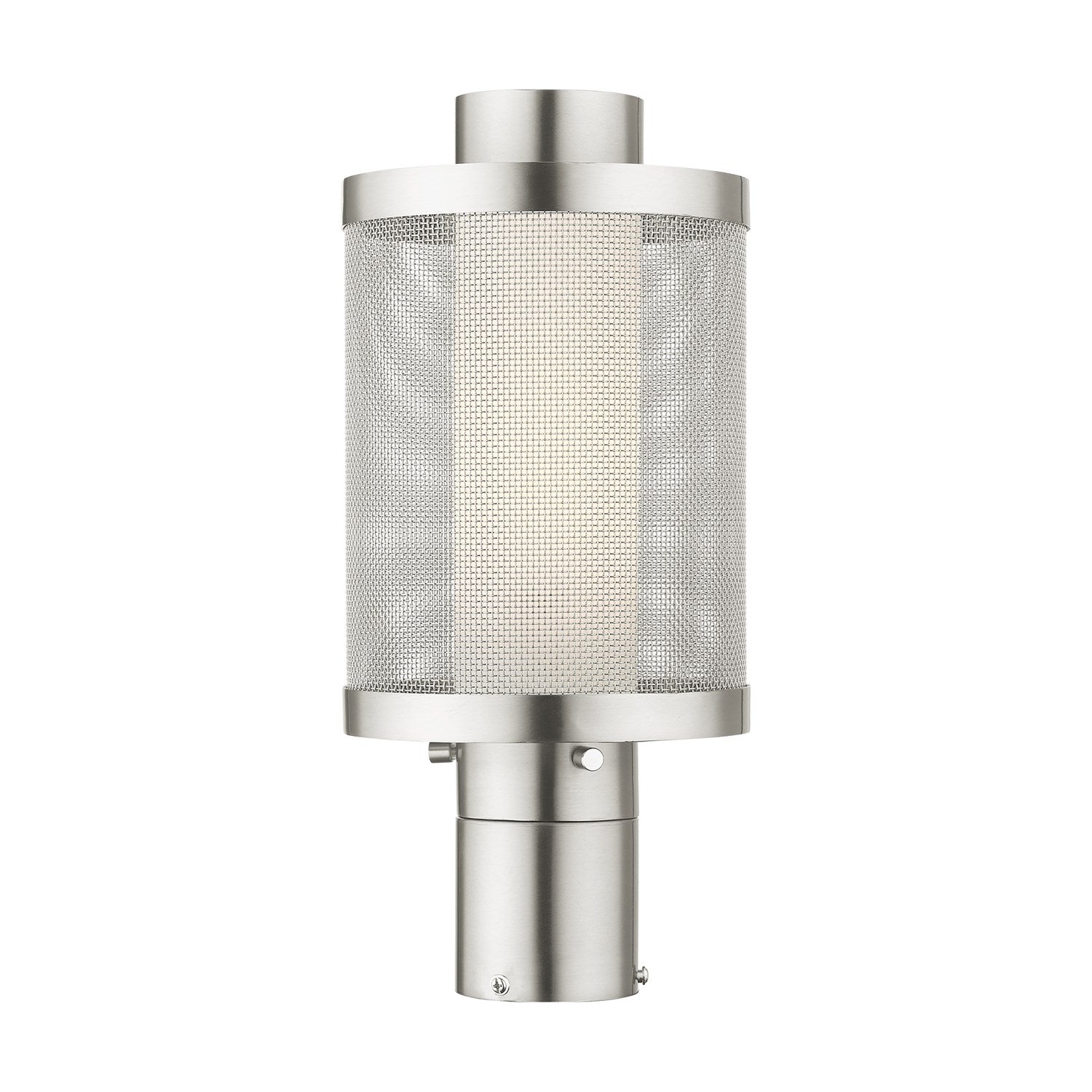 1 Light Brushed Nickel Post Top Light by Livex Lighting
