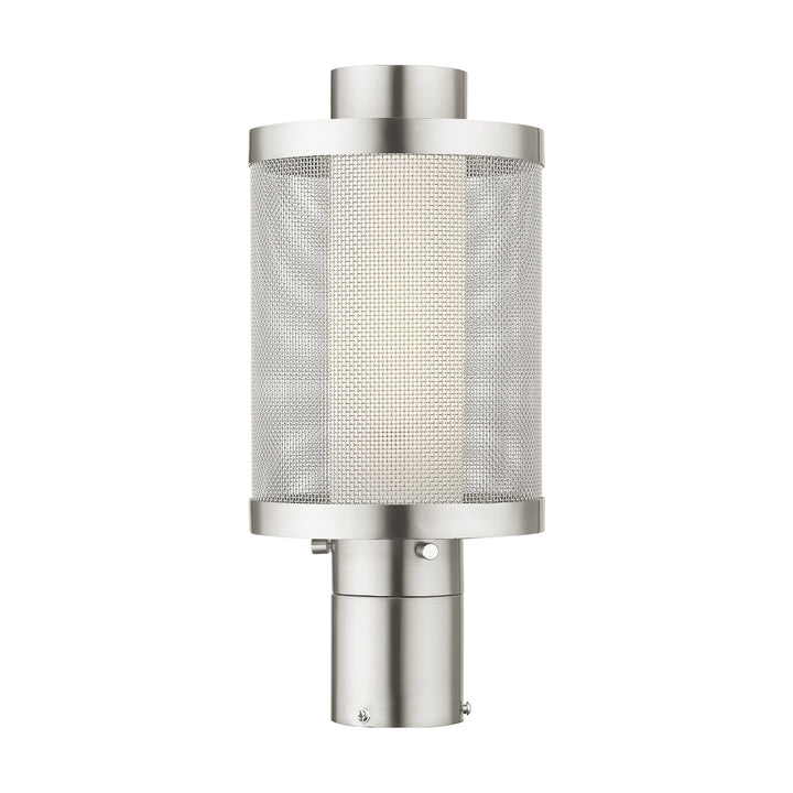 1 Light Brushed Nickel Post Top Light by Livex Lighting