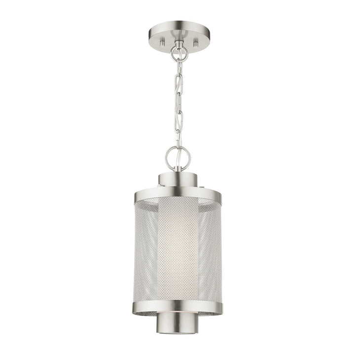 1 Light Brushed Nickel Pendant