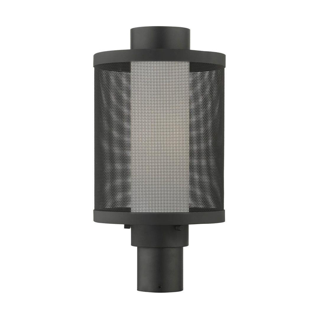 1 Light Texture Black Post Top Light by Livex Lighting