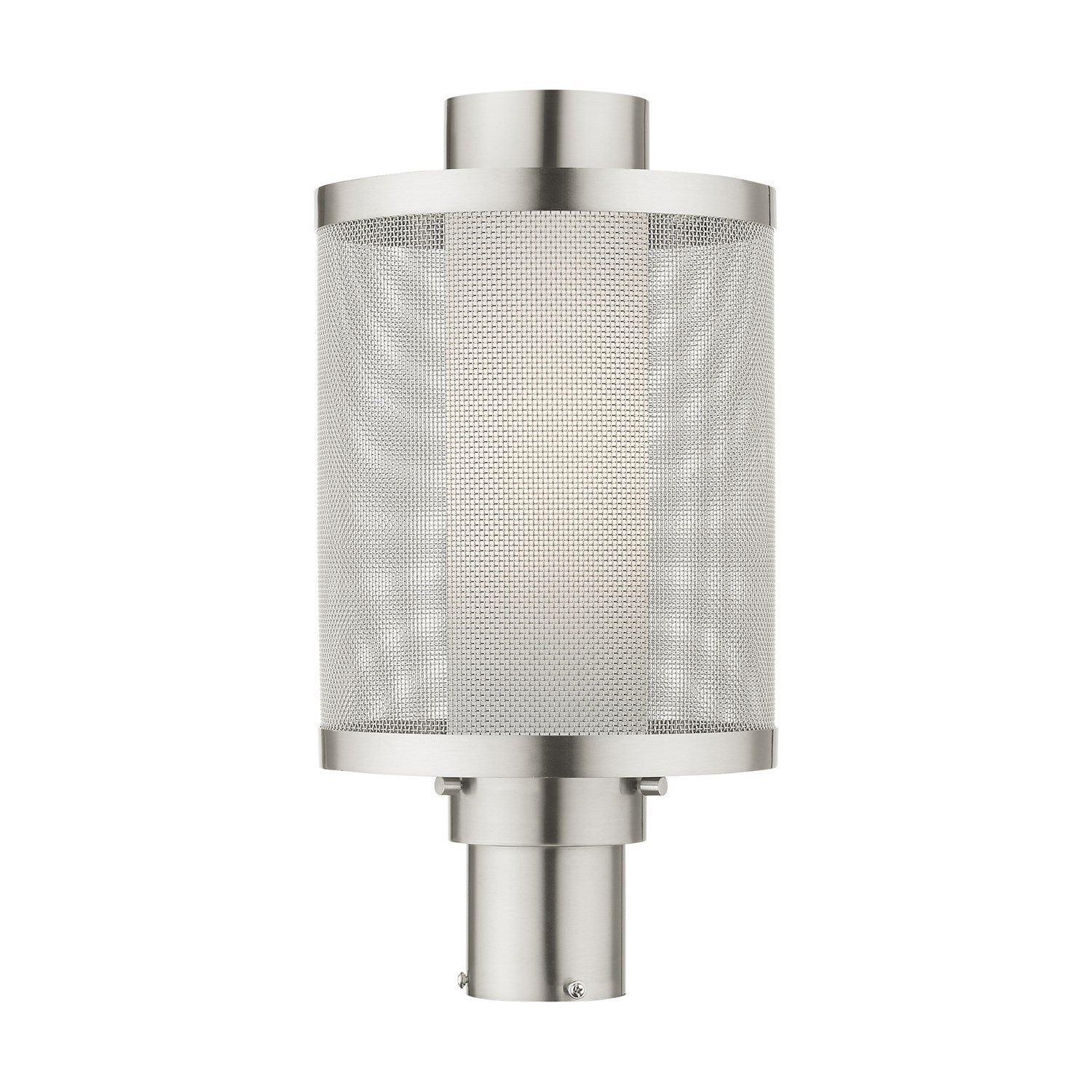 1 Light Brushed Nickel Post Top Light by Livex Lighting