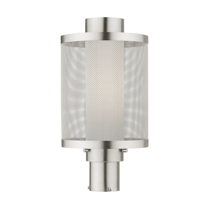 1 Light Brushed Nickel Post Top Light by Livex Lighting