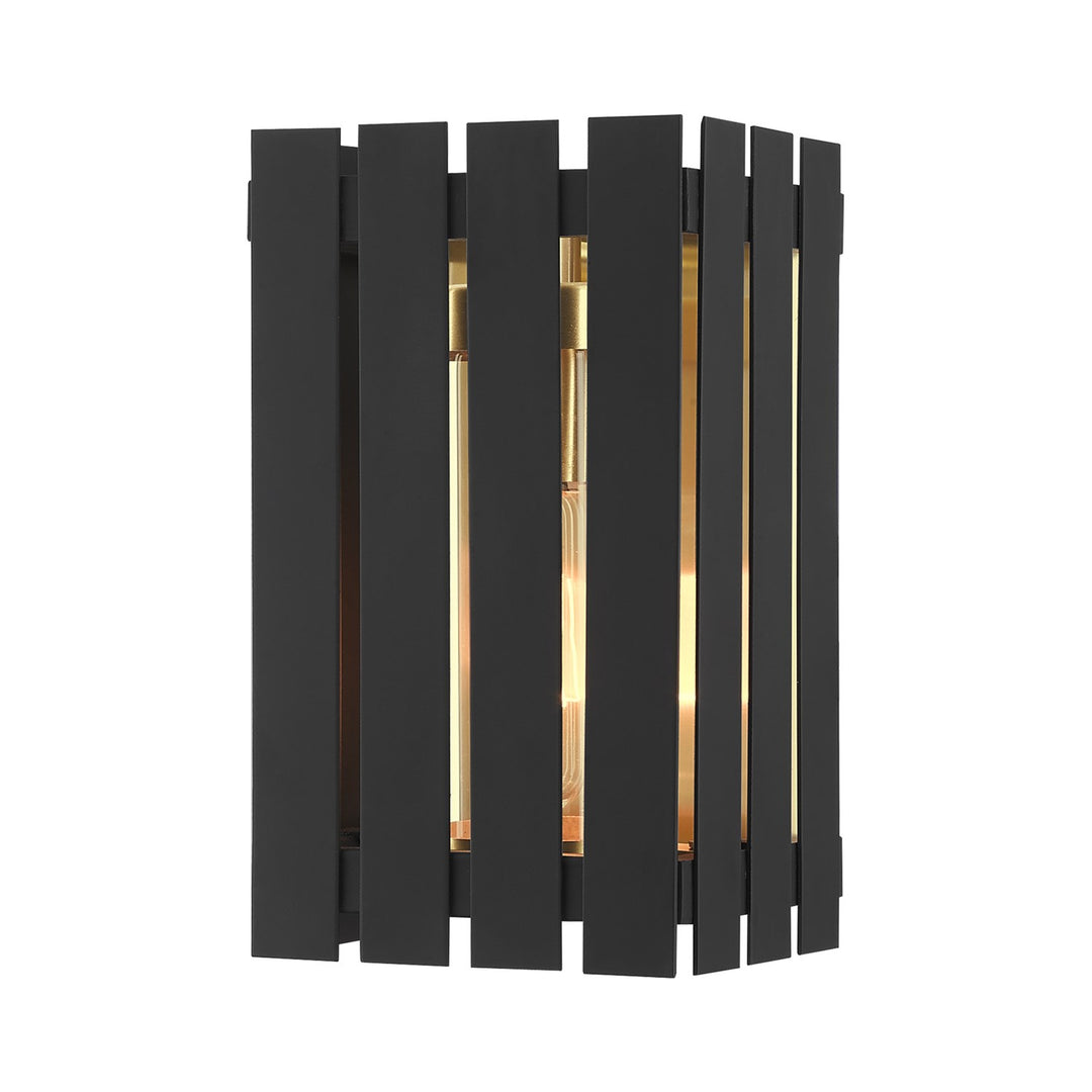 1 Light Black Outdoor Wall Lantern by Livex Lighting