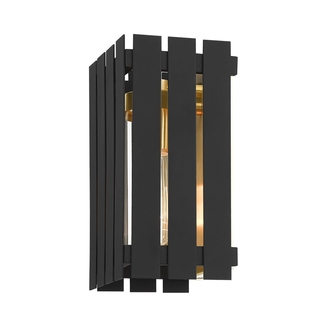 1 Light Black Outdoor Wall Lantern