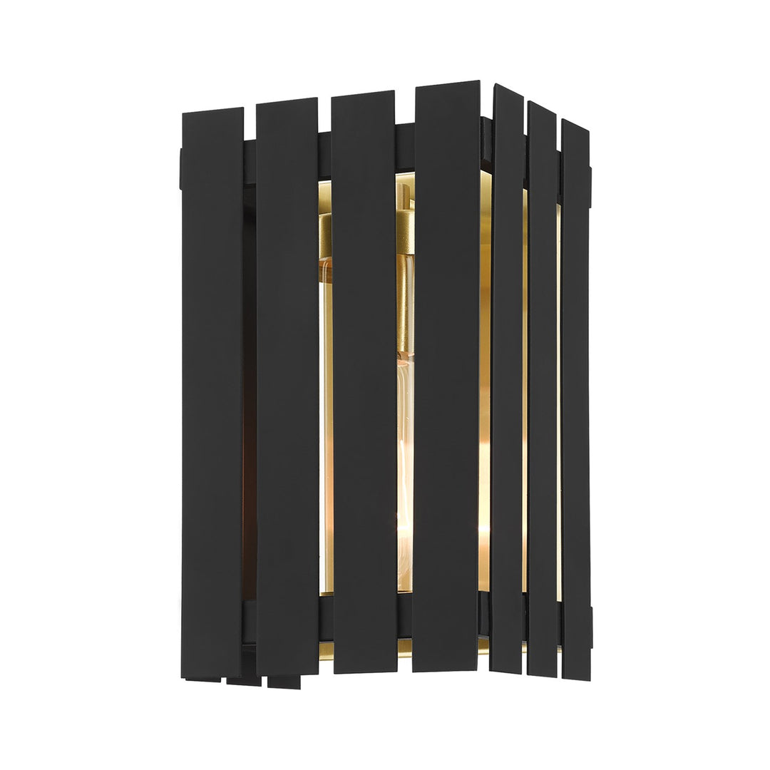 1 Light Black Outdoor Wall Lantern