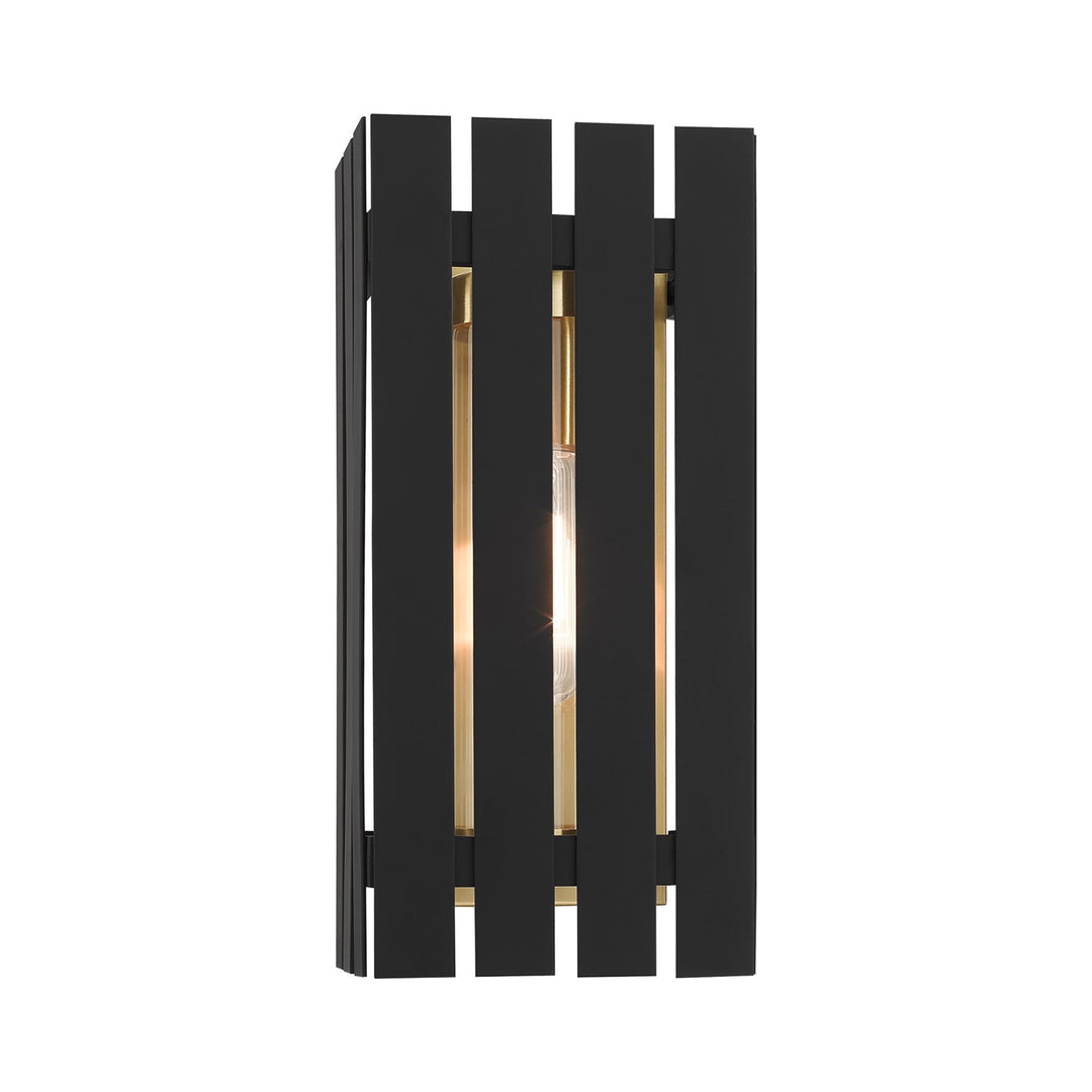 1 Light Black Outdoor Wall Lantern
