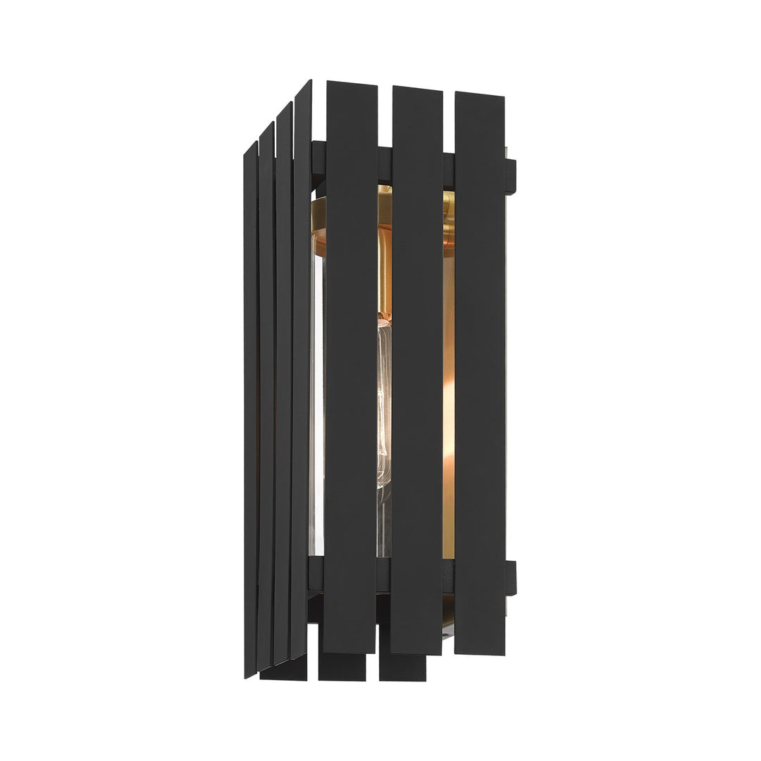 1 Light Black Outdoor Wall Lantern