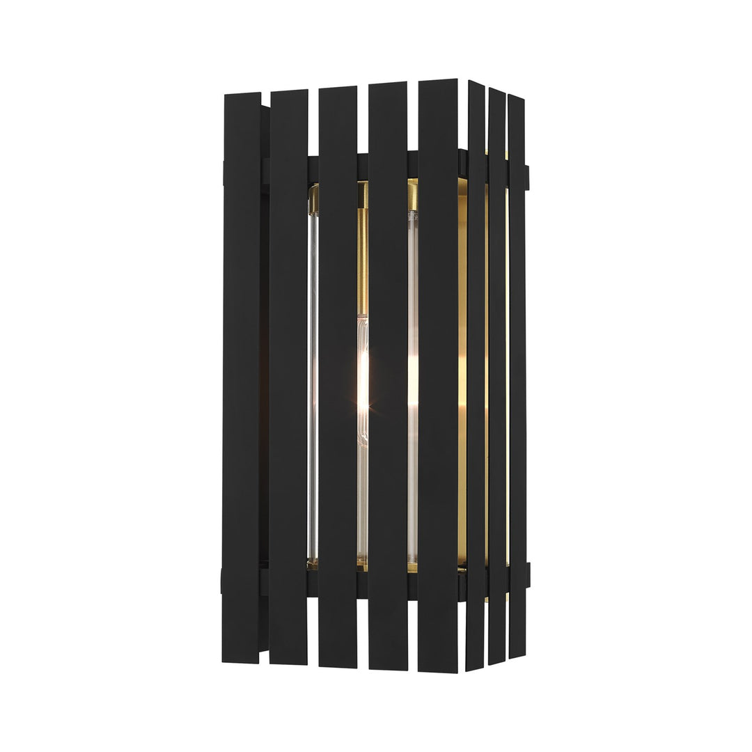 1 Light Black Outdoor Wall Lantern by Livex Lighting