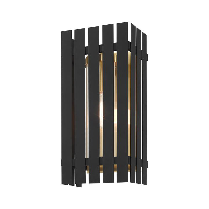 1 Light Black Outdoor Wall Lantern