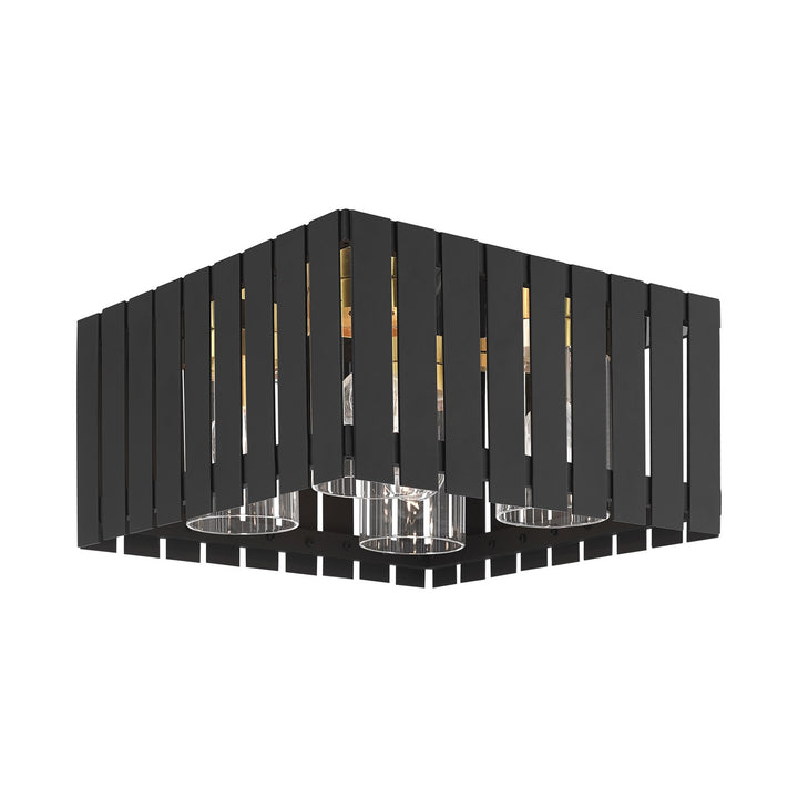 4 Light Black Outdoor Ceiling Mount by Livex Lighting