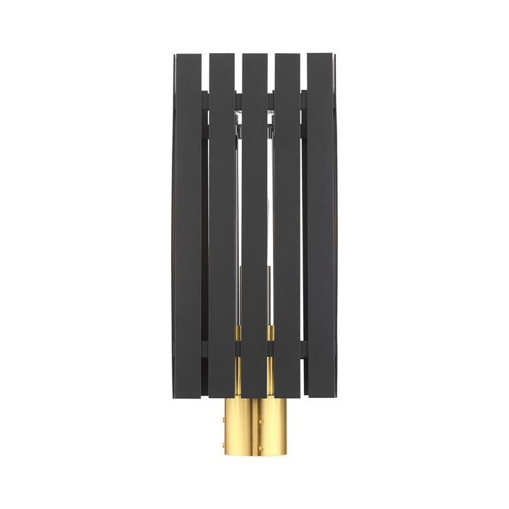 1 Light Black Outdoor Post Top Lantern