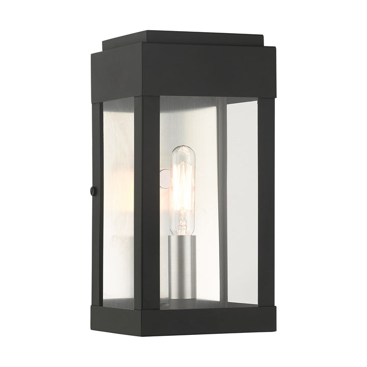 1 Light Black Outdoor Ada Wall Lantern by Livex Lighting