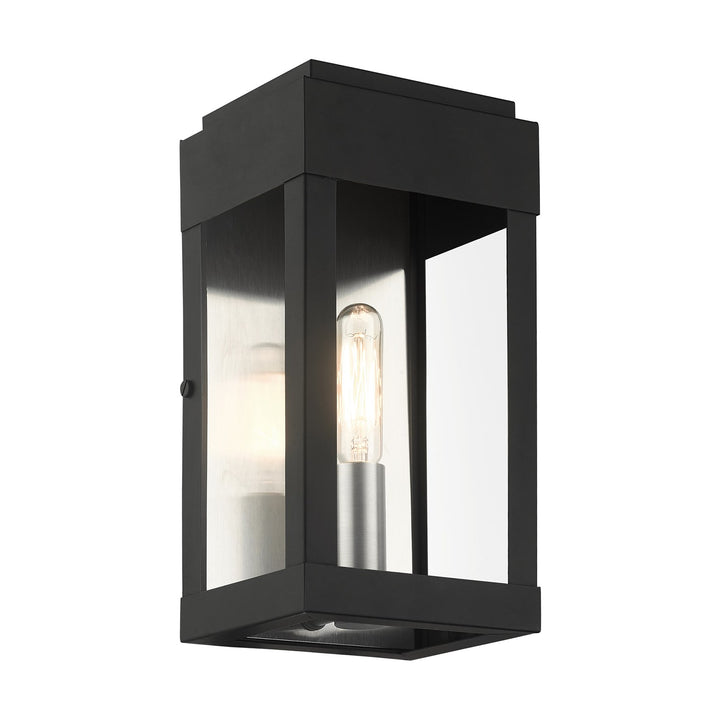 1 Light Black Outdoor Ada Wall Lantern